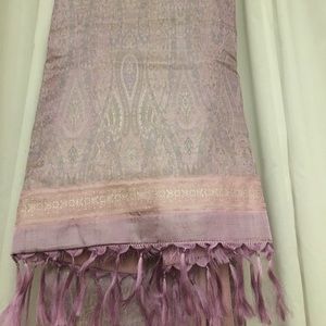 Pine cone hill purple shawl scarf